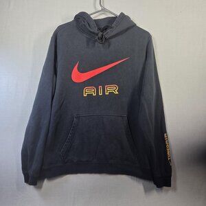 Nike Air Hoodie Sweatshirt Mens Medium Black Tuned Air 20 Years Pullover